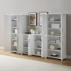 Crosley Savannah 3-piece Sideboard And Pantry Set - KF33028WH - The Home Selection