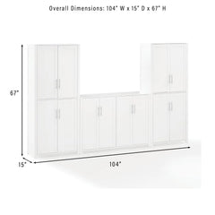 Crosley Savannah 3-piece Sideboard And Pantry Set - KF33028WH - The Home Selection