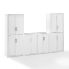 Crosley Savannah 3-piece Sideboard And Pantry Set - KF33028WH - The Home Selection