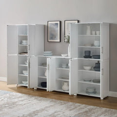 Crosley Savannah 3-piece Sideboard And Pantry Set - KF33028WH - The Home Selection