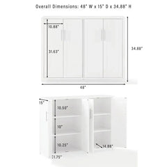 Crosley Savannah Sideboard - CF4227-WH - The Home Selection