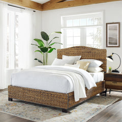 Crosley Serena Rattan King Bed - KF20030MB - The Home Selection