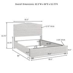 Crosley Serena Rattan King Bed - KF20030MB - The Home Selection
