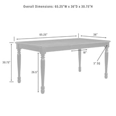 Crosley Shelby 5-piece Dining Table Set For 4 - KF20003 - The Home Selection