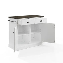 Crosley Shoreline Kitchen Island - CF3038BR-WH - The Home Selection