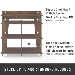Crosley Soho Record Storage Console - CF1130 - The Home Selection