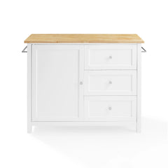 Crosley Soren Wood Top Kitchen Island/cart - KF30090NA-WH - The Home Selection
