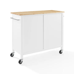 Crosley Soren Wood Top Kitchen Island/cart - KF30090NA-WH - The Home Selection