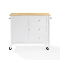 Crosley Soren Wood Top Kitchen Island/cart - KF30090NA-WH - The Home Selection