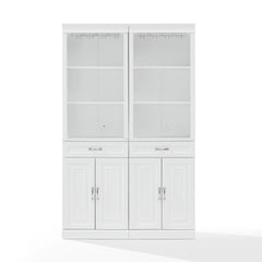 Crosley Stanton 2-piece Bar Cabinet Set - KF33042WH - The Home Selection