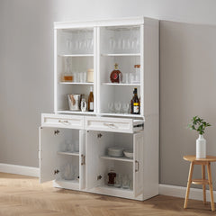 Crosley Stanton 2-piece Bar Cabinet Set - KF33042WH - The Home Selection