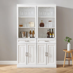 Crosley Stanton 2-piece Bar Cabinet Set - KF33042WH - The Home Selection