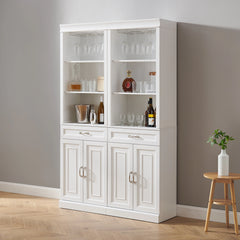 Crosley Stanton 2-piece Bar Cabinet Set - KF33042WH - The Home Selection
