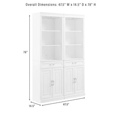 Crosley Stanton 2-piece Bar Cabinet Set - KF33042WH - The Home Selection