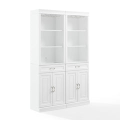 Crosley Stanton 2-piece Bar Cabinet Set - KF33042WH - The Home Selection