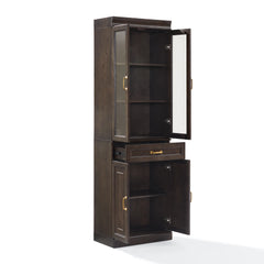 Crosley Stanton 2pc Glass Door Kitchen Storage Pantry Cabinet Set - KF33034CO - The Home Selection