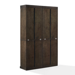 Crosley Stanton 2pc Glass Door Kitchen Storage Pantry Cabinet Set - KF33034CO - The Home Selection