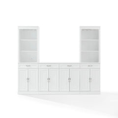 Crosley Stanton 3-piece Sideboard And Bar Cabinet Set - KF33043WH - The Home Selection