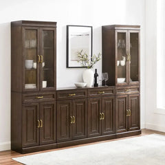 Crosley Stanton 3pc Sideboard And Glass Door Pantry Set - KF33036 - The Home Selection