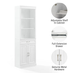 Crosley Stanton Storage Bookcase - KF33037WH - The Home Selection
