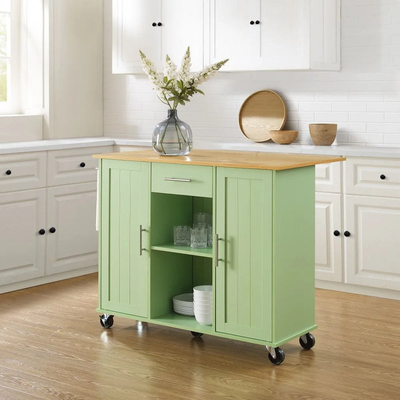 Crosley Stella Kitchen Cart Stella Kitchen Cart CF3046NA - The Home Selection