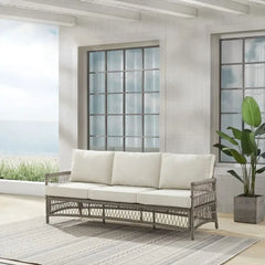 Crosley Thatcher Wicker Outdoor Sofa - KO70432DW-CR - The Home Selection