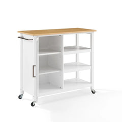 Crosley Tristan Open Kitchen Island/cart - CF3035NA-WH - The Home Selection