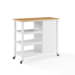 Crosley Tristan Open Kitchen Island/cart - CF3035NA-WH - The Home Selection