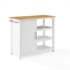 Crosley Tristan Open Kitchen Island/cart - CF3035NA-WH - The Home Selection