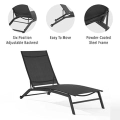Crosley Weaver 2-piece Outdoor Chaise Lounge Set - KO70390 - The Home Selection