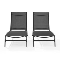 Crosley Weaver 2-piece Outdoor Chaise Lounge Set - KO70390 - The Home Selection