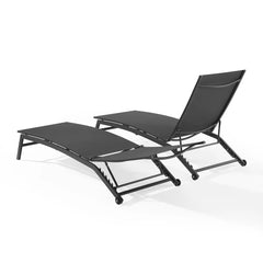 Crosley Weaver 2-piece Outdoor Chaise Lounge Set - KO70390 - The Home Selection