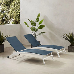 Crosley Weaver 2-piece Outdoor Chaise Lounge Set - KO70390 - The Home Selection