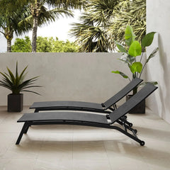 Crosley Weaver 2-piece Outdoor Chaise Lounge Set - KO70390 - The Home Selection