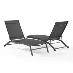 Crosley Weaver 2-piece Outdoor Chaise Lounge Set - KO70390 - The Home Selection