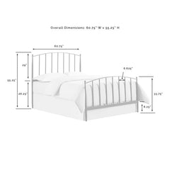Crosley Whitney Full/Queen Headboard Black - CF91002-501BK - The Home Selection