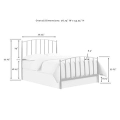 Crosley Whitney King Headboard Black - CF91002-601BK - The Home Selection