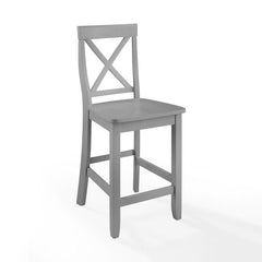 Crosley X-Back 18.25 Inch 2pc Counter Stool Set - CF500424 - The Home Selection