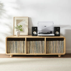 Crosley Zoe Large Record Storage Console - CF1137-AH - The Home Selection