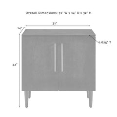 Dropping Crosley Everett 31 Inch Accent Cabinet - CF6122 - The Home Selection