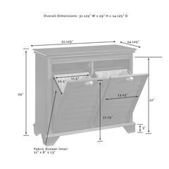 Dropping Crosley Lydia Linen Hamper - CF7003 - The Home Selection