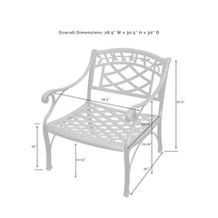 Dropping Crosley Sedona 26.50 Inch Club Chair Black - CO6103-BK - The Home Selection
