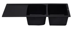Alfi 46  Double Bowl Granite Composite Kitchen Sink with Drainboard - AB4620DI