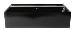 Alfi 24  Modern Rectangular Above Mount Ceramic Sink with Faucet Hole - ABC901
