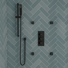 Alfi Square Sliding Rail Hand Shower Set - AB7606