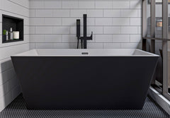 Alfi Single Lever Floor Mounted Tub Filler Mixer w Hand Held Shower Head - AB2180