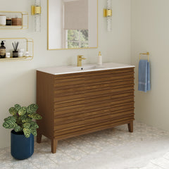Swiss Madison Cascade 48'' Bathroom Vanity in Brown Oak - SM-BV557WN