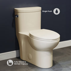 Swiss Madison Sublime One-Piece Elongated Toilet Side Flush 1.28 gpf - SM-1T206 - The Home Selection