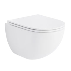 Swiss Madison Well Made Forever SM-WK449-01W - St. Tropez Wall Hung Toilet Bundle, Glossy White - SM-WK449-01W - The Home Selection