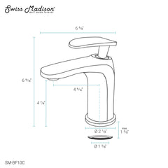 Swiss Madison Well Made Forever SM-SK711-10C - Claire 24 Ceramic Console Sink Bundle - SM-SK711-10C - The Home Selection